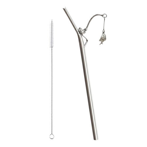 Conception de pêche créative paille en métal cuisine-1 pièce