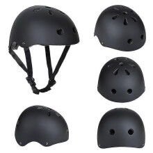 (Large, Black) Kids Bike Helmet Toddler Helmet For 2-13 Years Old Boys Girls Adjustable Skateboard Helmet Safety Protection Gear
