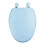 Couverture molle en forme de V de siège de toilette facile-Bleu 1