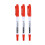 3Pcs/Pack Double Ended Whiteboard Markers Pen For School-Red 1