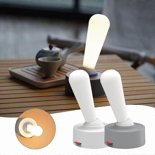(White) Rechargeable Toggle Switch Night Light Multi-Purpose Room Bedside Lamp Novelty Birthday Gift[PB] 1