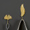 Elegant Iron Plant Leaf Shaped Wall Mount Hook For Small Spaces 6