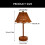 Adjustable Brightness Rechargeable Tables Lamp USB-Brown 4