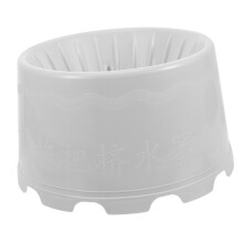 Mop Bucket with Drain Holes, Quick Dry Durable Plastic Cleaning Bucket for Home and Bathroom Use, Grey