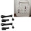 Plastic Beach Black ABS Hooks for Bogg Bags - 30 g 1