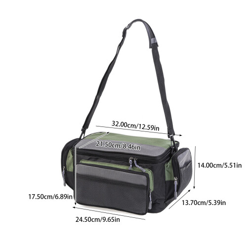 Practical Square Fishing Gear Storage Bag With Reinforced Bottom 1