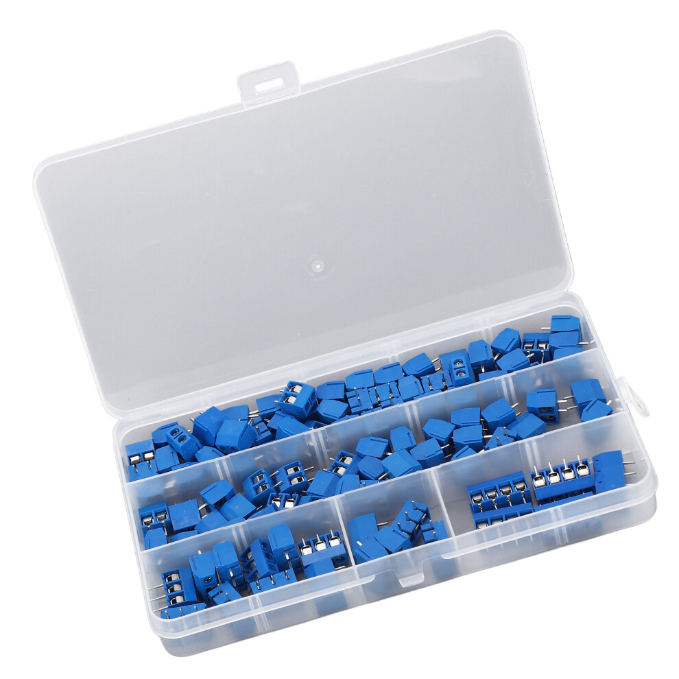 Electronic 2-4 Pin Screw Terminal Block Pcb Mount 10A 300V 5Mm Pitch - Durable 8491393710461
