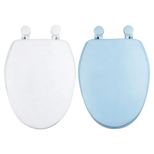 Thickened V Shape Toilet Seat Cover Soft Comfortable-White 1