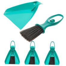 4 Sets Mini Broom and Dustpan Set for Quick Tabletop Cleaning, Compact and Durable Design