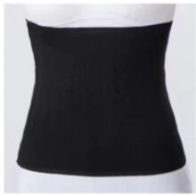Waist Support Belt for Back Pain Relief, Cashmere Blend Elastic Lumbar Warmer, Soft Thermal Unisex Slim Black Small