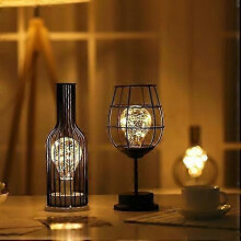 (4) Retro Classic Iron Art LED Table Lamp Reading Lamp Night Light Bedroom Lamp Desk Lighting Home Decoration