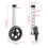 5 Inch Walker Replacement Wheels, Universal Fit with Smooth Rolling and 7Level Height Adjustment 3