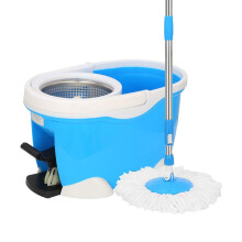 Spin Mop Set with 360 Rotating Bucket, Hands SelfWringing System, Dual Wet Dry Use