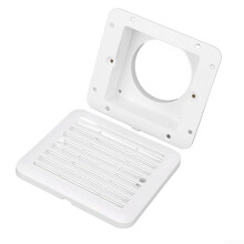 RV Vent Grille 140x130mm White for Camper Van Trailer Boat, Efficient Airflow and DebrisBlocking Mesh