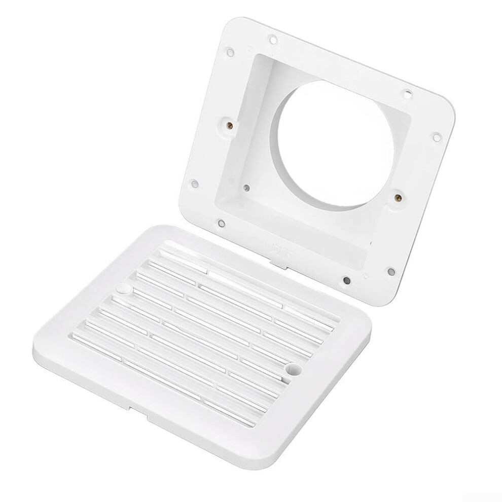 Rv Vent Grille 140X130mm White For Camper Van Trailer Boat, Efficient Airflow And Debrisblocking Mesh 9771547920205