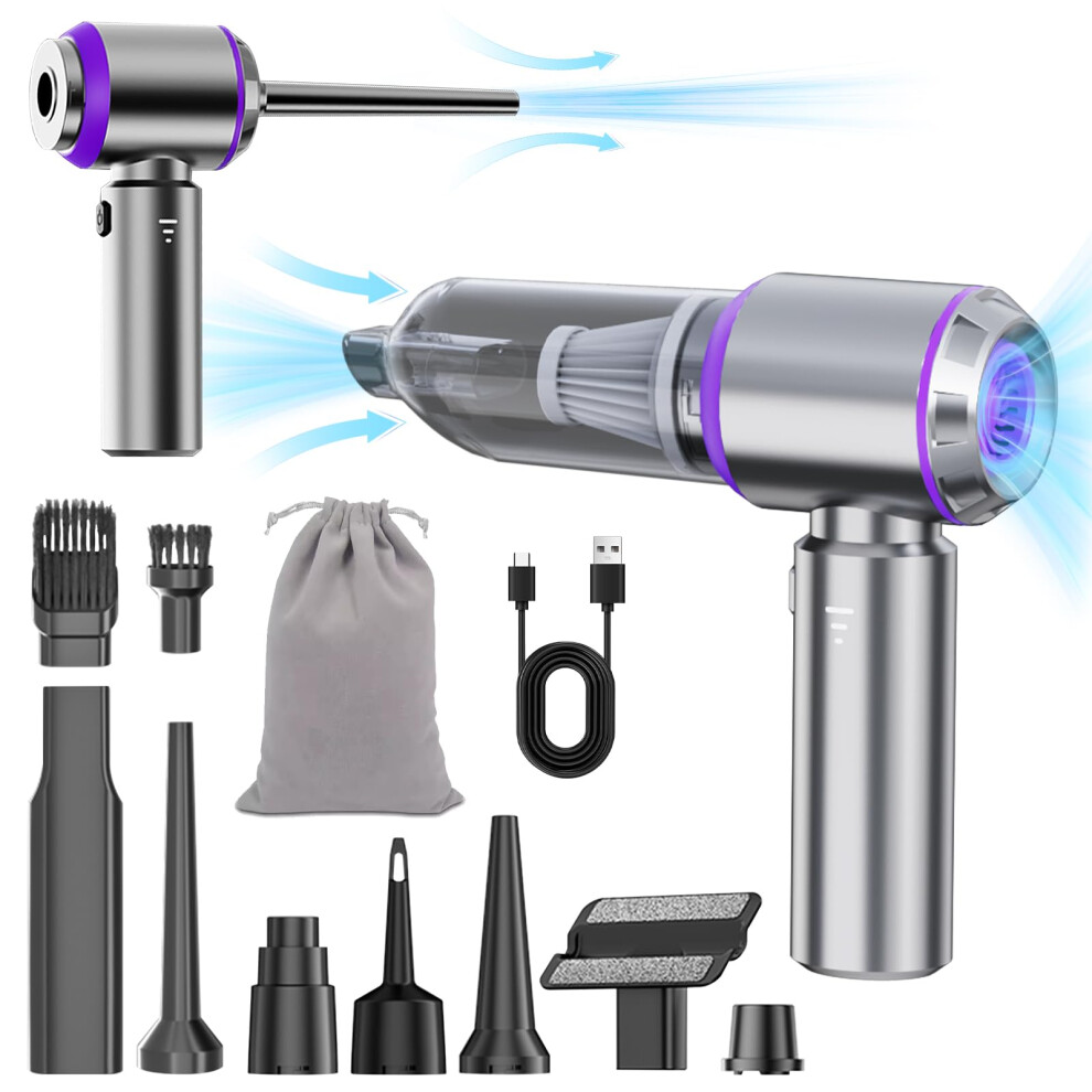 Car Vacuum Cleaner 20000Pa Power Cordless Handheld 4In1 With 6000Mah Battery And Hepa Filter 9073542067054