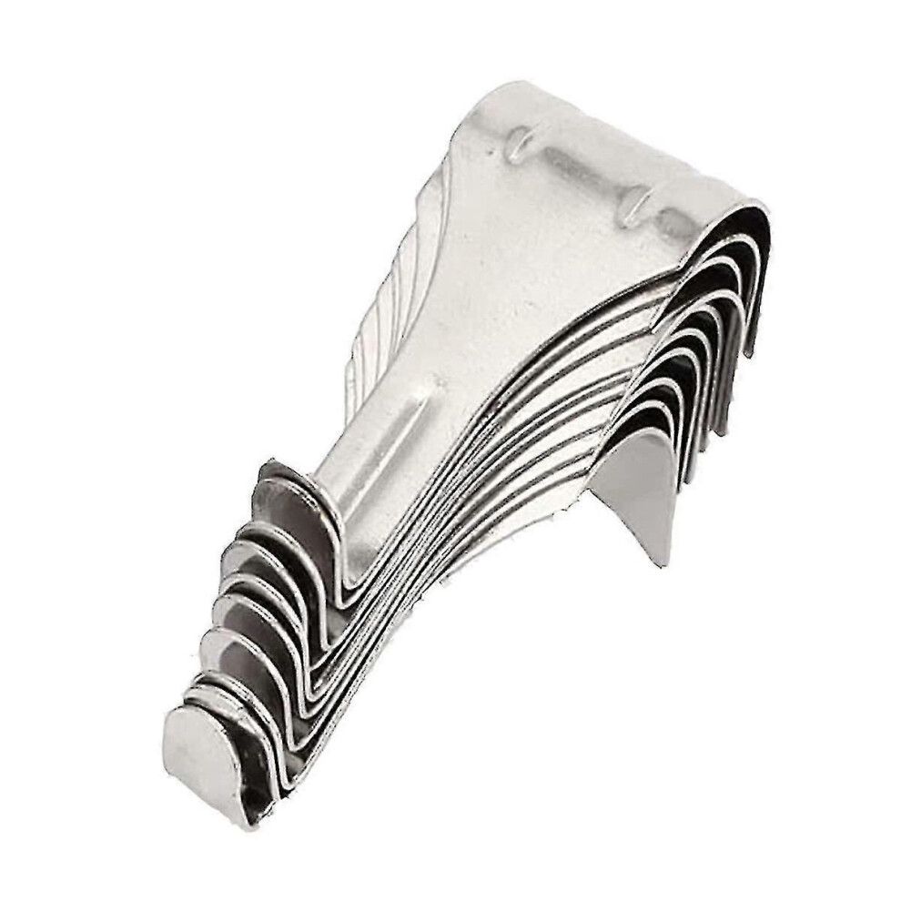 20-Pack Stainless Steel Picture Rail Hooks - Moulding Hangers 9122581587655