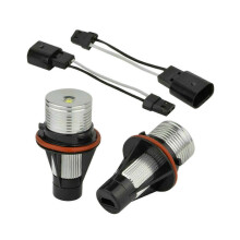 1 pari 8000K valkoisia LED-enkeli-merkkivaloja, yhteensopiva E39 E53 E60 E63 E64 E66 E87 5 6 7 X3 X:n kanssa