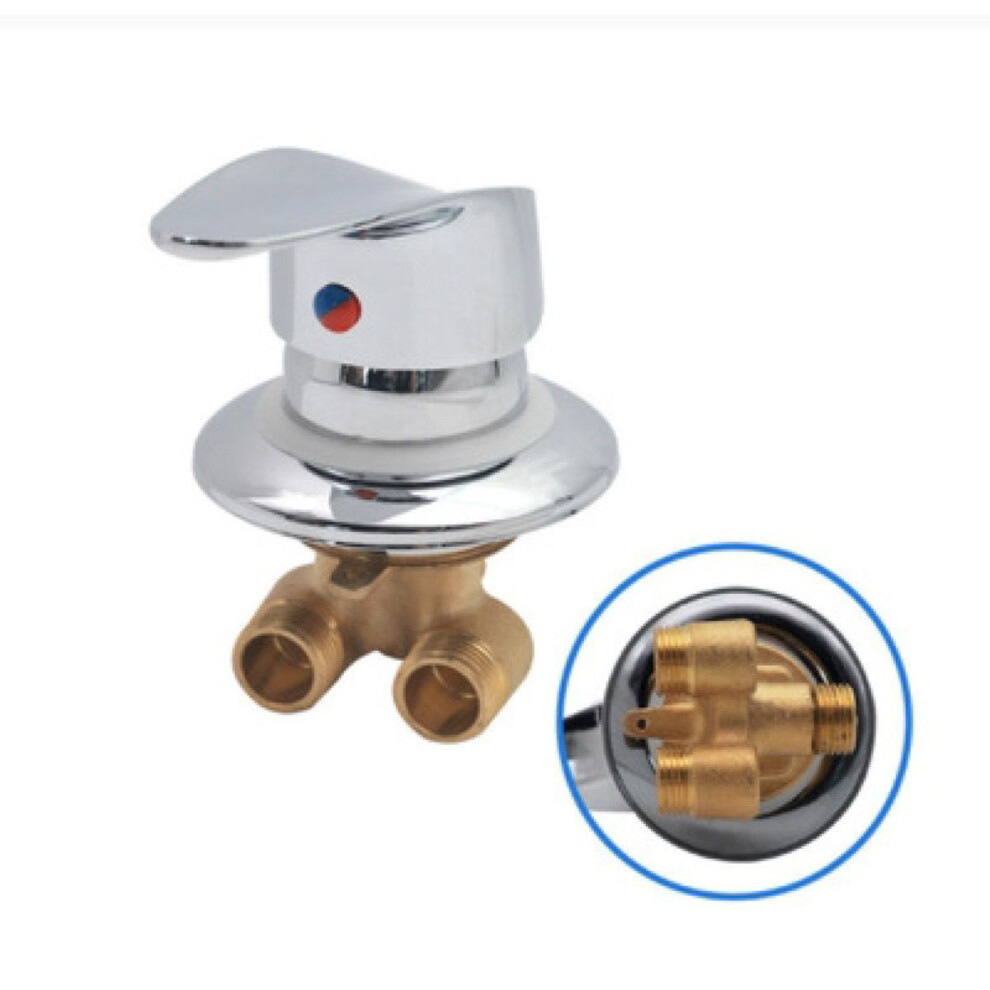 Compatible With Shower Mixer Faucet Brass Chrome G1/2 With Diverter 9122581589888