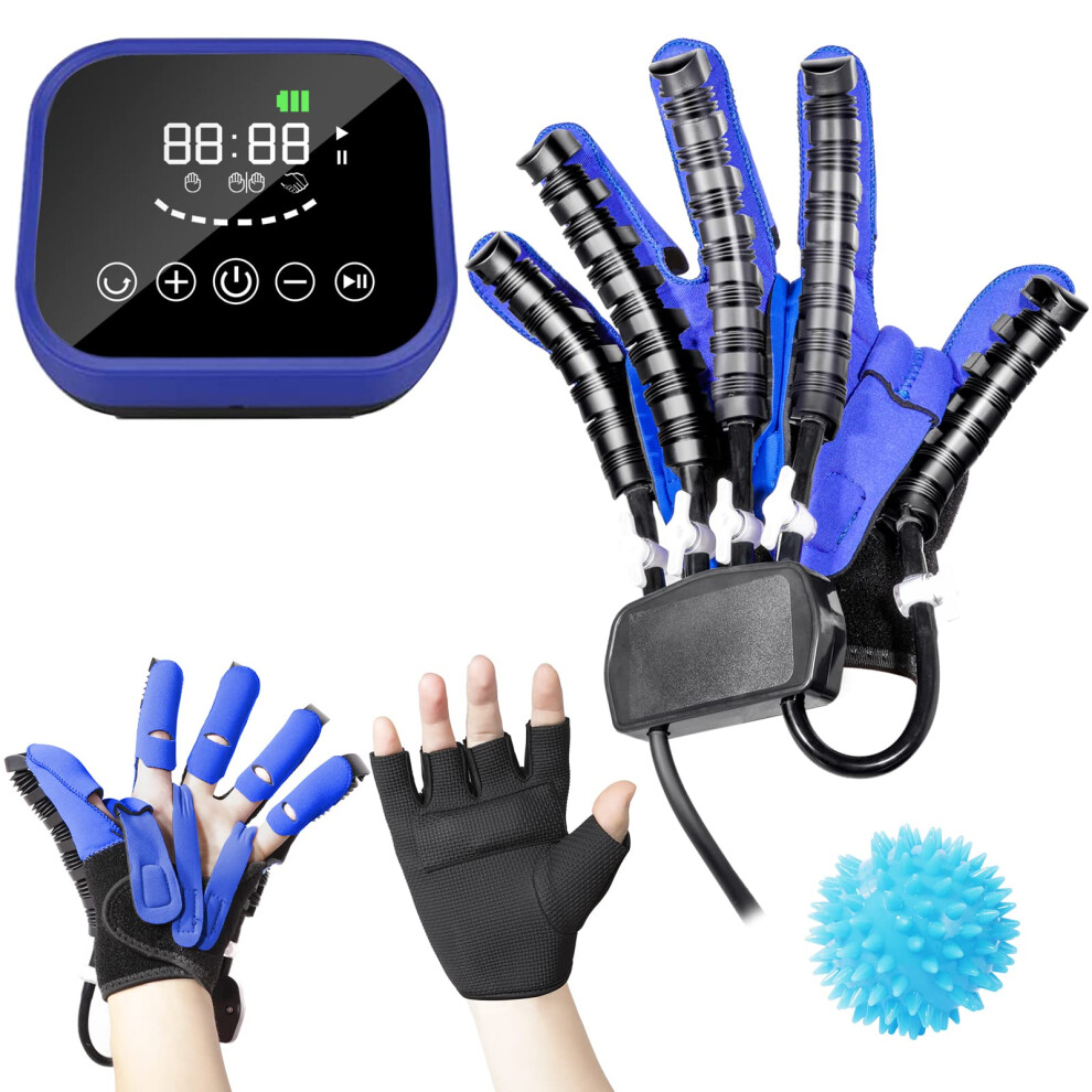 Hand Rehabilitation Glove for Stroke Recovery, Finger Exercise Therapy Orthosis with Adjustable Fit and Comfort