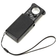 60X Handheld Magnifying Glass with Light for Jewelry and Reading, Definition Scratch‑Resistant Lens