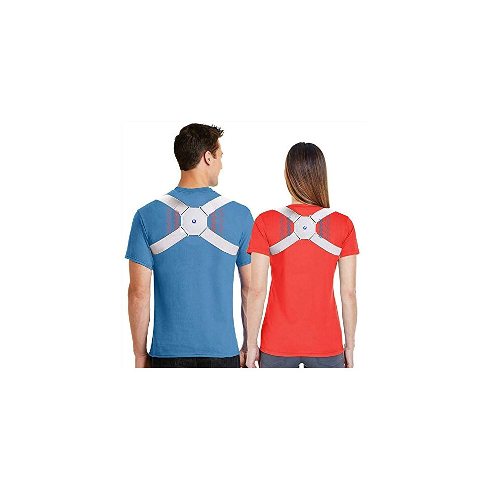 Smart Posture Corrector with Sensor Vibration Reminder Adjustable Back Brace Support for Daily Wear