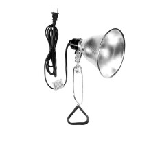 clamp lamp socket, with a 5.5-inch reflector, high safety design, compatible with up to 60-watt bulbs, comes with a 6-foot cord (bulb not i