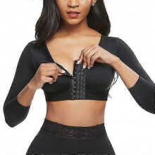 (4XL, BLACK) Compression Bra Post Surgery Arm Shaper Tank Top - Mimigo Womens Shapewear