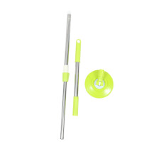 Stainless Steel Mop Handle Adjustable Rotating Pole Replacement for Tile Floor Cleaning Durable ThreeSection Design