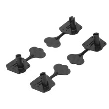 4 String Bass Tuning Pegs Carbon Fiber Open Gear Heads with Stainless Gears for Enhanced Stability