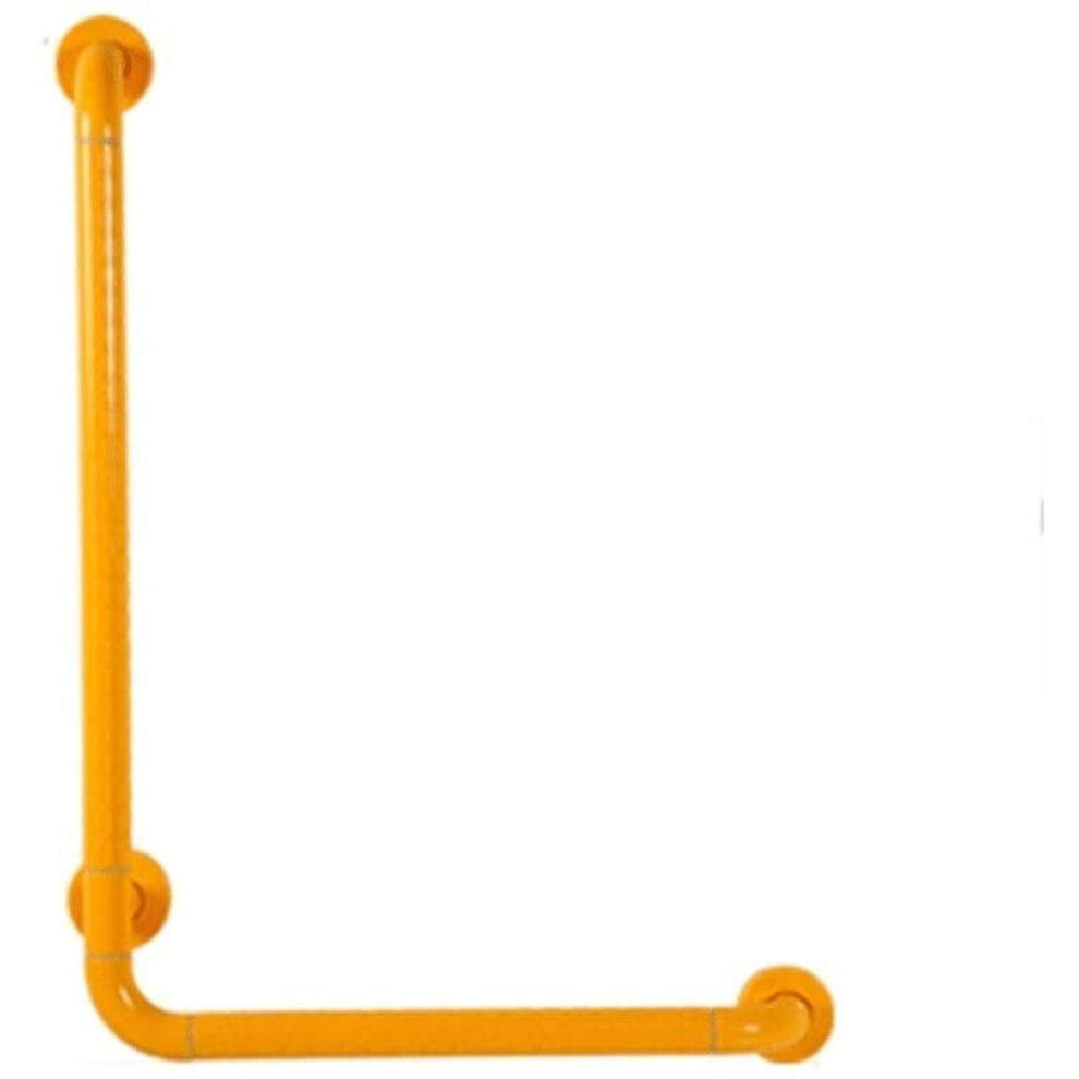 Yellow Bathroom Grab Bar With Antislip Safety Grip, Wall Mounted Shower Handrail For Elderly,