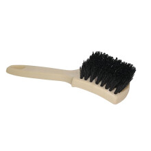 Tire Cleaning Brush with Precision Nylon Bristles, Ergonomic Grip, MultiSurface Detailing for Tires, Carpet, and Upholstery – Pack of 1