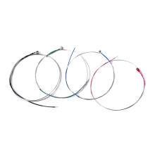 Violin E Strings Silver Wound 4 Pack with Bright Projection Sound and Durable Stable Tuning