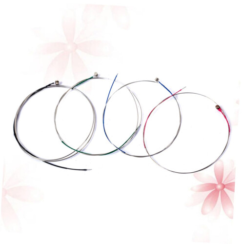 Violin E Strings Silver Wound 4 Pack with Bright Projection Sound and Durable Stable Tuning 1