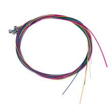 Guitar Strings Set 6Pcs Multicolor Acoustic Strings 87cm Copper Wire with Stable Tuning and Warm Tone