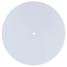 Milky Acrylic Turntable Mat for Record Player, Soft Light Diffusion and Easy Clean Surface Universal Fit