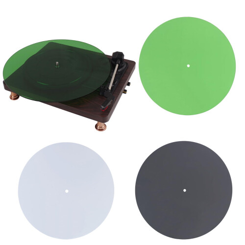 Milky Acrylic Turntable Mat for Record Player, Soft Light Diffusion and Easy Clean Surface Universal Fit 1