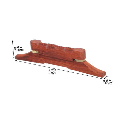 Adjustable Wooden Mandolin Bridge for Precise Tone Control and Easy Installation Professional Replacement 1