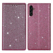 (Style F) Magnetic Phone Case with Glittery PU Leather and TPU Card Holder for a Certain Brand Galaxy A35 5G