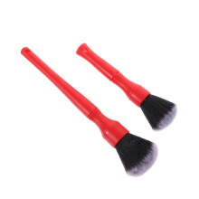 4pcs Soft Car Detailing Brush Set with NonScratch Bristles and Ergonomic Grip for Interior Cleaning