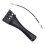 Black Violin Tailpiece for 4/4 Violin, Durable Full Size Tail Plate Replacement with Secure Fit 4