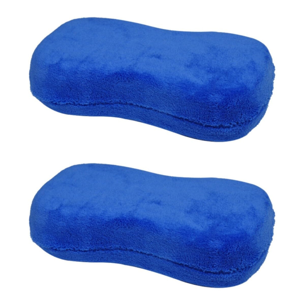 2 Pack Microfiber Car Wash Sponge, Scratch Absorption Car Cleaning Sponge For Detailing 9330225398547