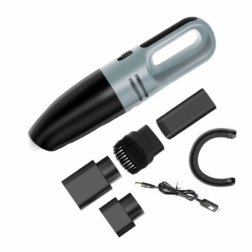 Cordless Handheld Car Vacuum Cleaner With Powerful 6000Pa Suction, Wet Dry Cleaning, Gray 9771547921530