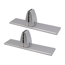 2pcs Aluminum Desk Divider Clamp for Office Home, Adjustable Desktop Partition Clip with Scratch Protection