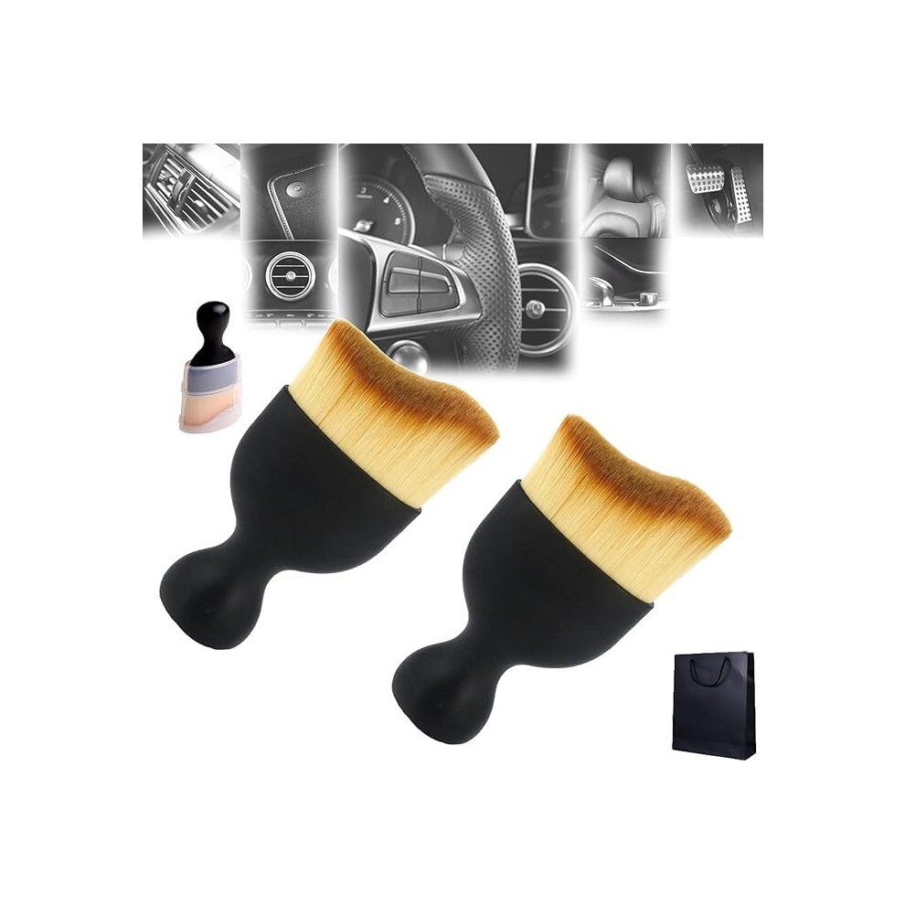 Car Detailing Brush Set 3Pc With Soft Dense Bristles For Car Interior Cleaning, Vents, Leather And Dashboard 9771547921691