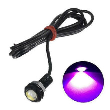 (10pcs, Purple) 12V 10pcs 18mm Car Eagle Eye Light DRL LED Daytime Running Lights Backup Parking Signal Lamps