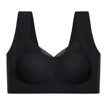 (5XL, Black) Lynsie Bra Strapless Mesh Sexy Seamless Push up Wireless Anti Sagging Plus Posture Correcting Comfor