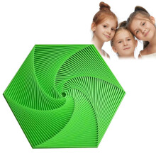 (Green) Black Fractal Fidget Hexagon Stress Reliever Toy
