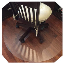 Round PVC Office Chair Mat 100cm Non Slip Transparency Floor Protection for Hardwood Floors