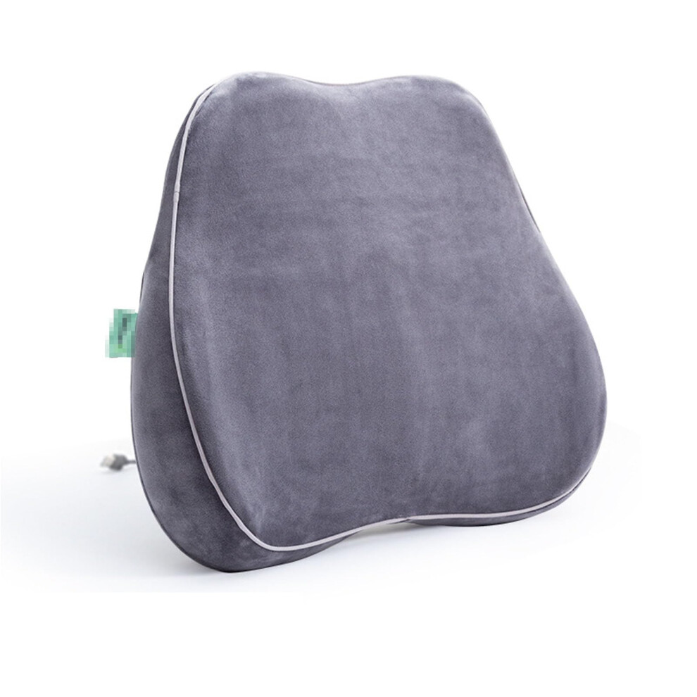 Heated Lumbar Support Cushion with Ergonomic Memory Foam, USB Powered Heat Therapy for Office Chair and Car